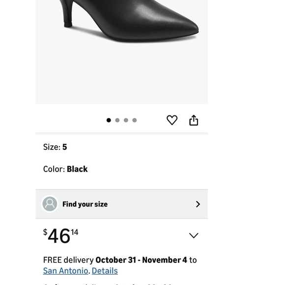 Charter Club Sleek Black Ankle Booties - Picture 7 of 7